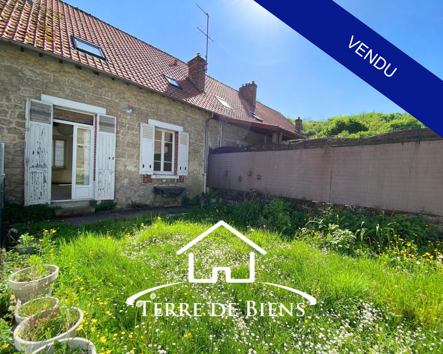 Maison Mitoyenne 68m² avec jardin_VENDU