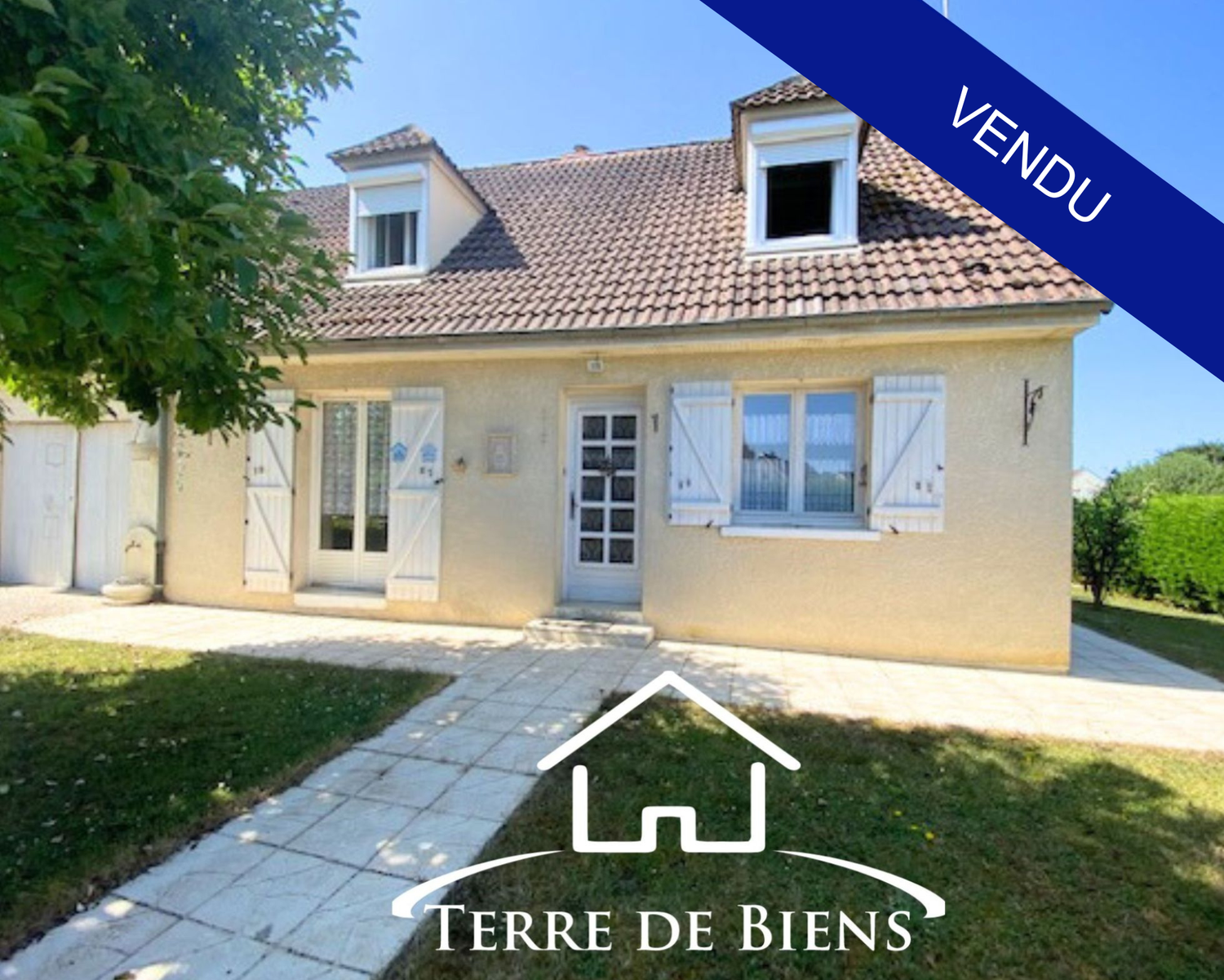 Maison 5 pièces à rénover 110 m² habitables plus véranda Jardin, garage et sous-sol total_VIC SUR AISNE