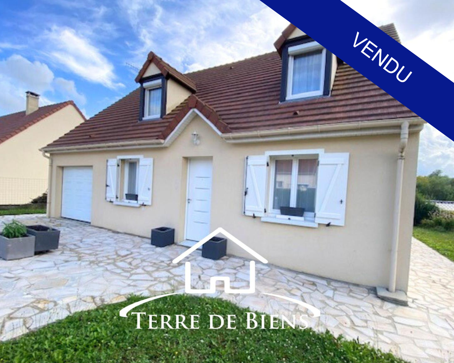 VENDU-Maison familiale rénovée, 6 Pièces, chambre de plain-pied, 107m², garage, Villers-Cotterêts