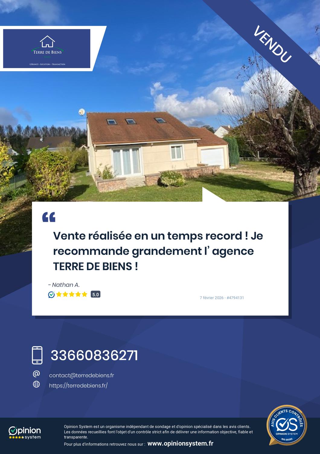 Maison - 90 m² - 5 pièces - Secteur Vic-sur-Aisne_BIEN VENDU