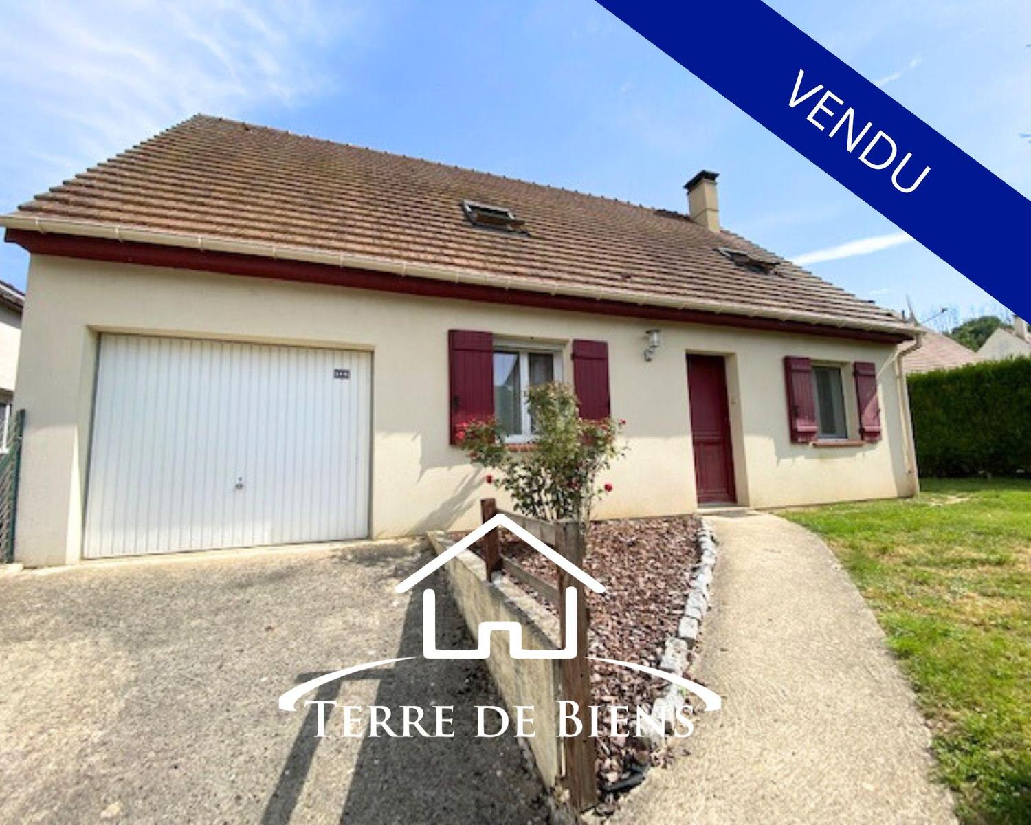 Pavillon 87m² pièce de vie, 3 chambres et garage à VIERZY - BIEN VENDU